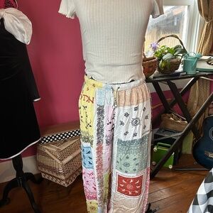Brixton Multicolor Patchwork Boho pants